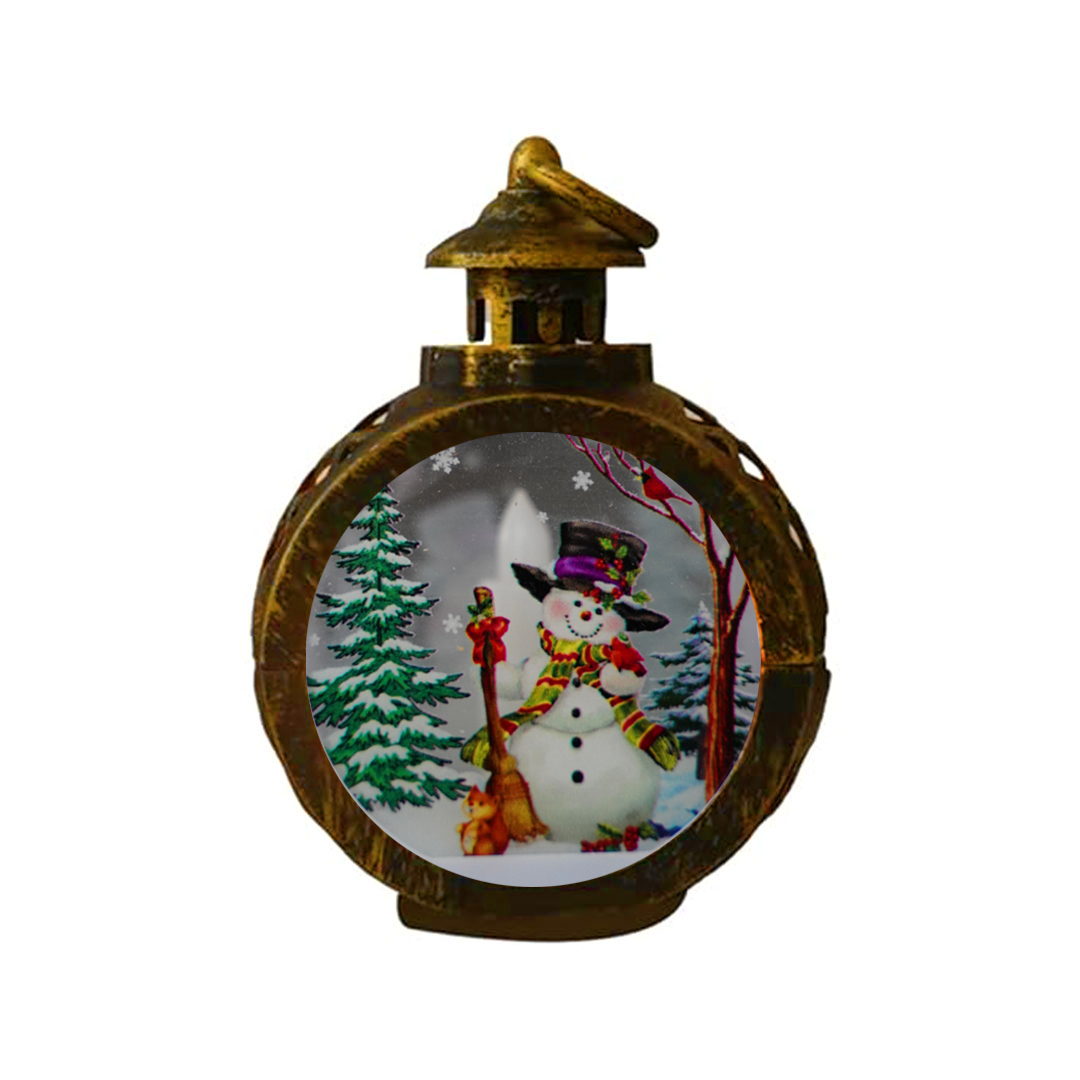 Snowman Wind Lamp (Bronze) 1