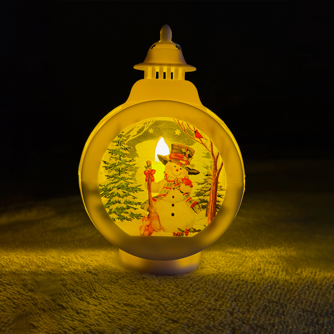 Snowman Wind Lamp (White) 5